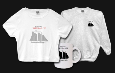 Schooner Louisa Lee shirts and mugs